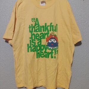 Gildan‎ Yellow Graphic Tee with Green Print